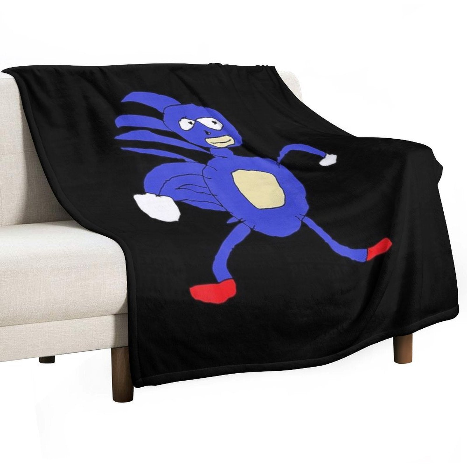 Sanic Hegehog Gotta Go Fast Sanik Paint Lightweight Throw Blanket