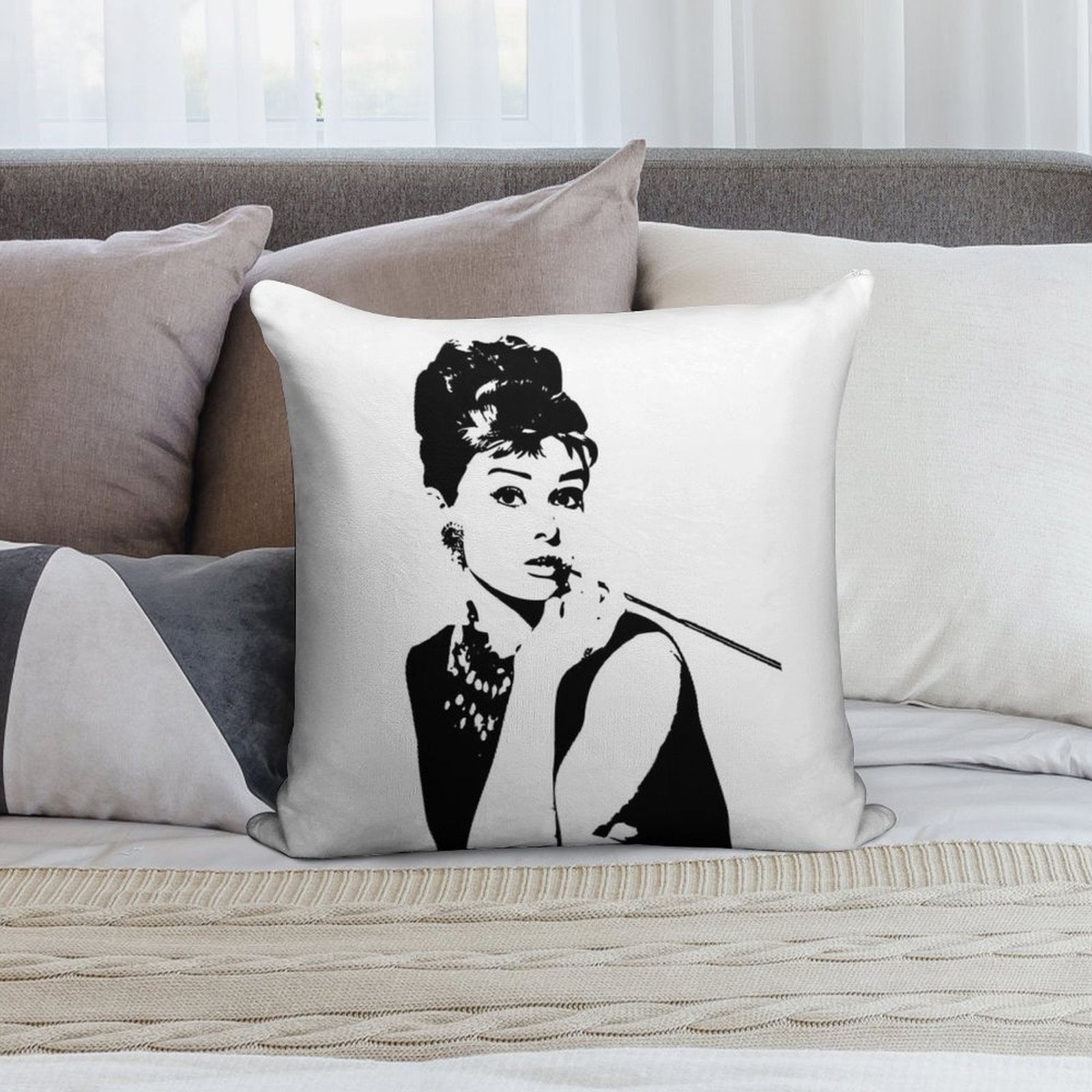 Audrey Hepburn - An Icon Soft Multiple Sizes Throw Pillow