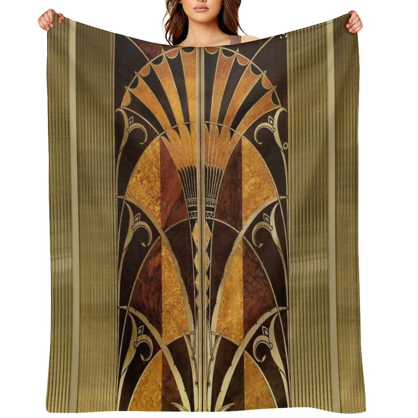 Chrysler Building Elevator Door Versatility Throw Blanket
