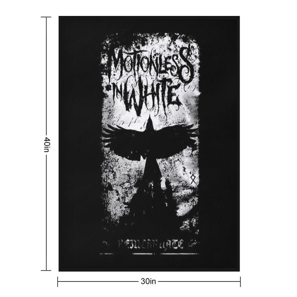 Motionless in White Vintage Travel-friendly Throw Blanket