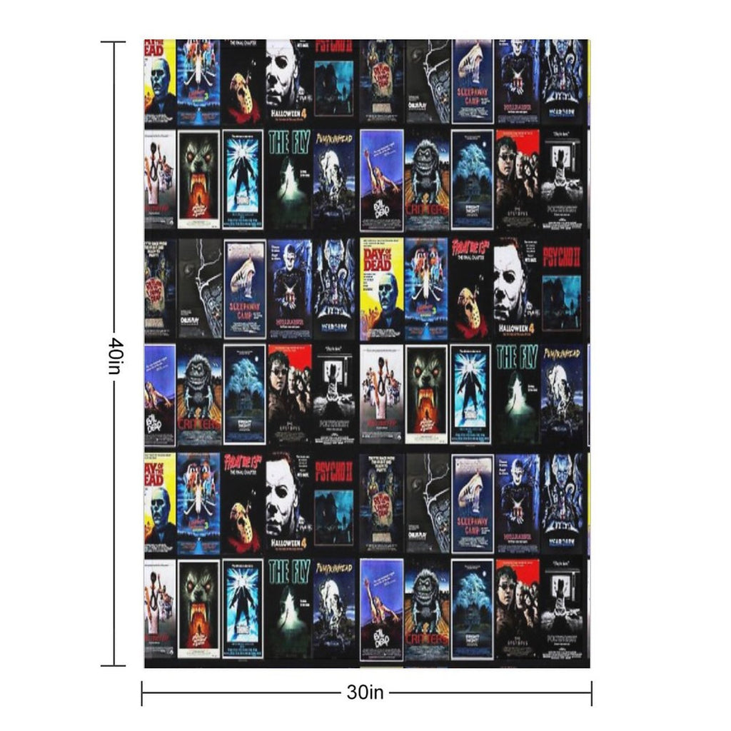 1980s Horror Classics Shrink-resistant Throw Blanket