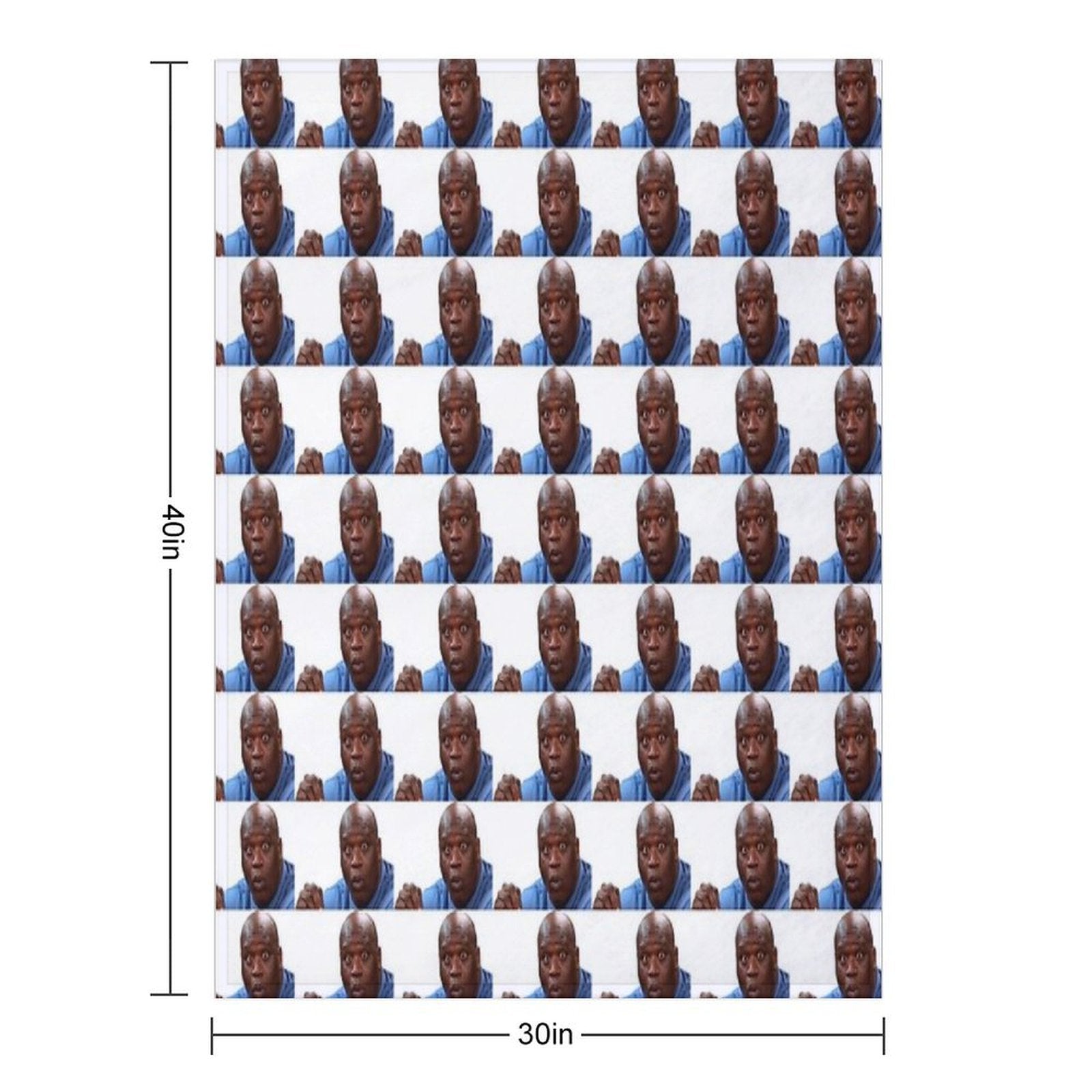 Surprised Shaq Hd Multi-functional Throw Blanket