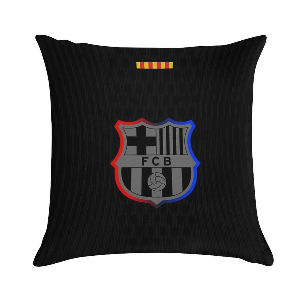 Barca Away 2024-25 Black Soft Durable Construction Throw Pillow