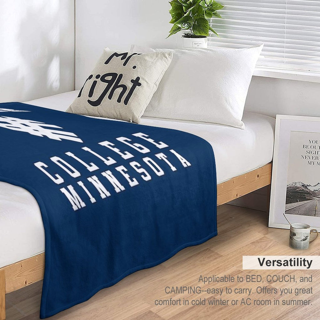 Vintage Macalester College Minessota Compact Throw Blanket