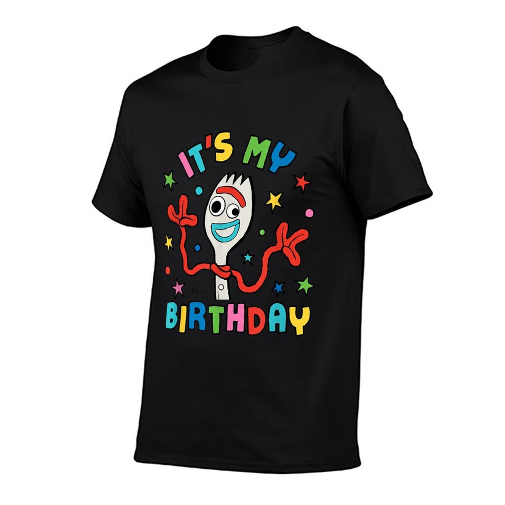 Toy Story - Forky Its My Birthday  Trendy Pattern T-Shirt