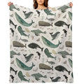 Whale Song Eco-conscious Throw Blanket