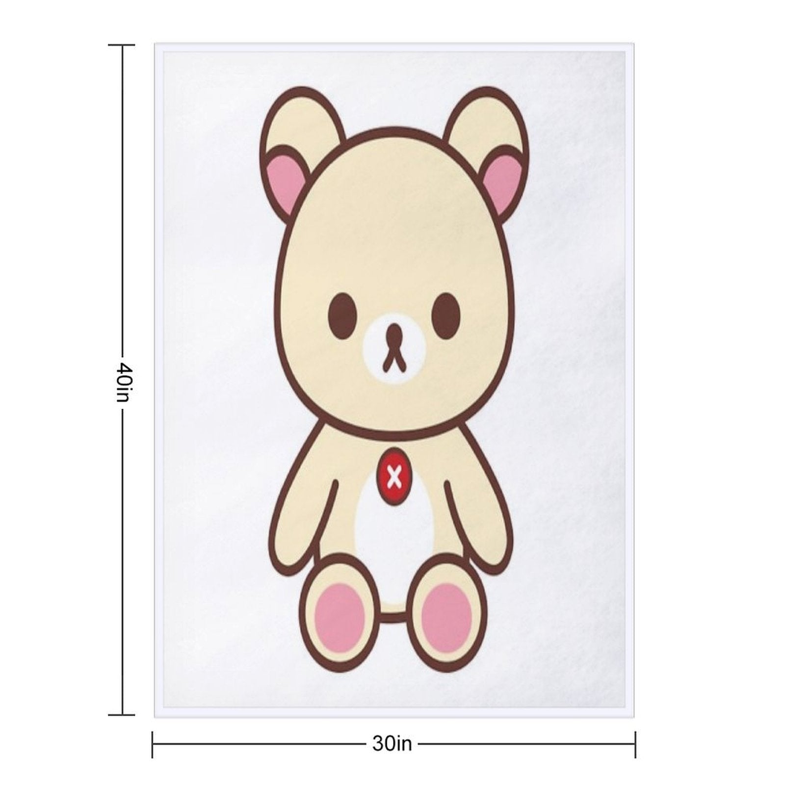 Rilakkuma Korilakkuma__ Machine-washable Throw Blanket