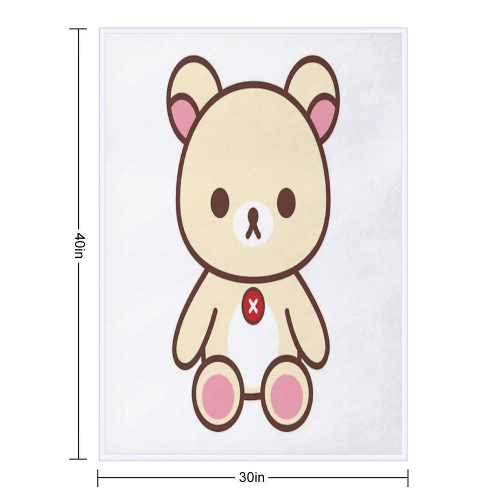 Rilakkuma Korilakkuma__ Quick-dry Throw Blanket