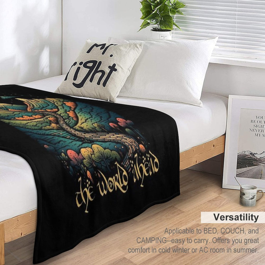 Home Is Behind, The World Ahead - Start Night - Fantasy Shrink-resistant Throw Blanket