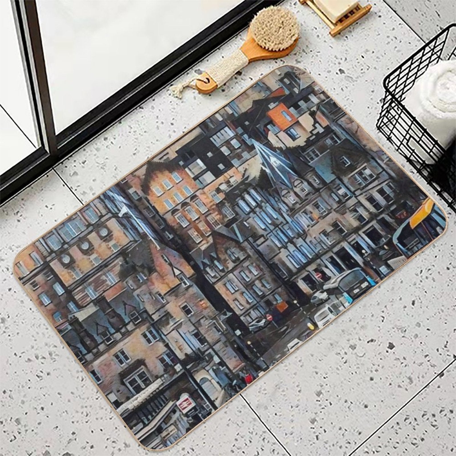 Edinburgh Skyline  Absorbent Bath Mat