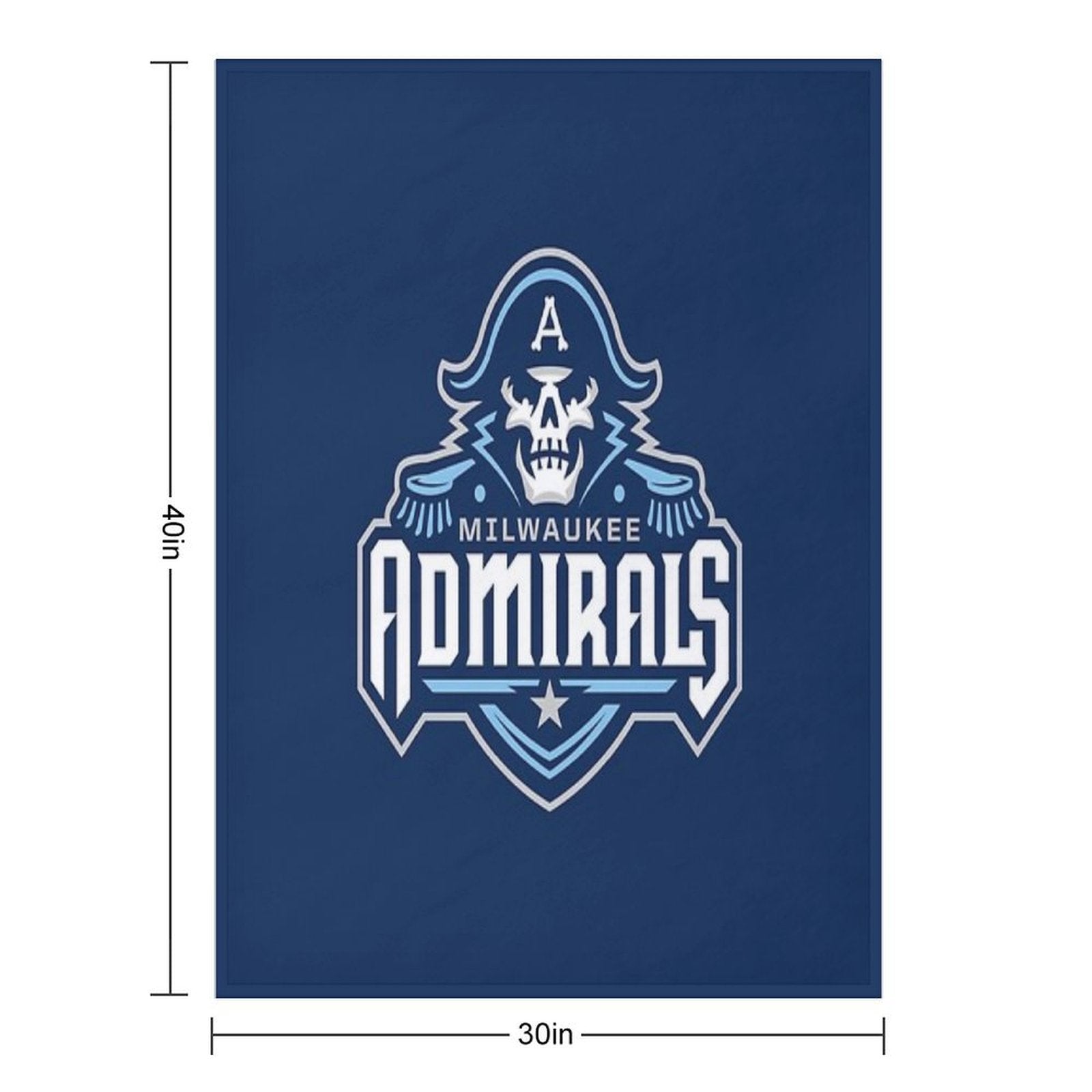 Cool Admirals Icon Easy Care Throw Blanket