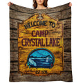 Camp Crystal Lake Plush Throw Blanket