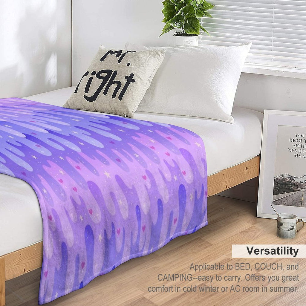 Lavender Slime Versatility Throw Blanket