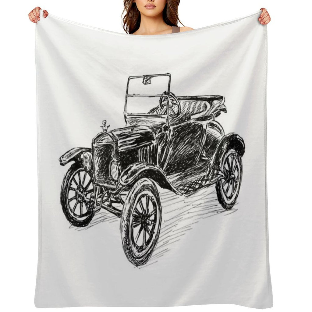 Ford Model T Image Lightweight Throw Blanket