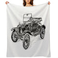 Ford Model T Image Lightweight Throw Blanket