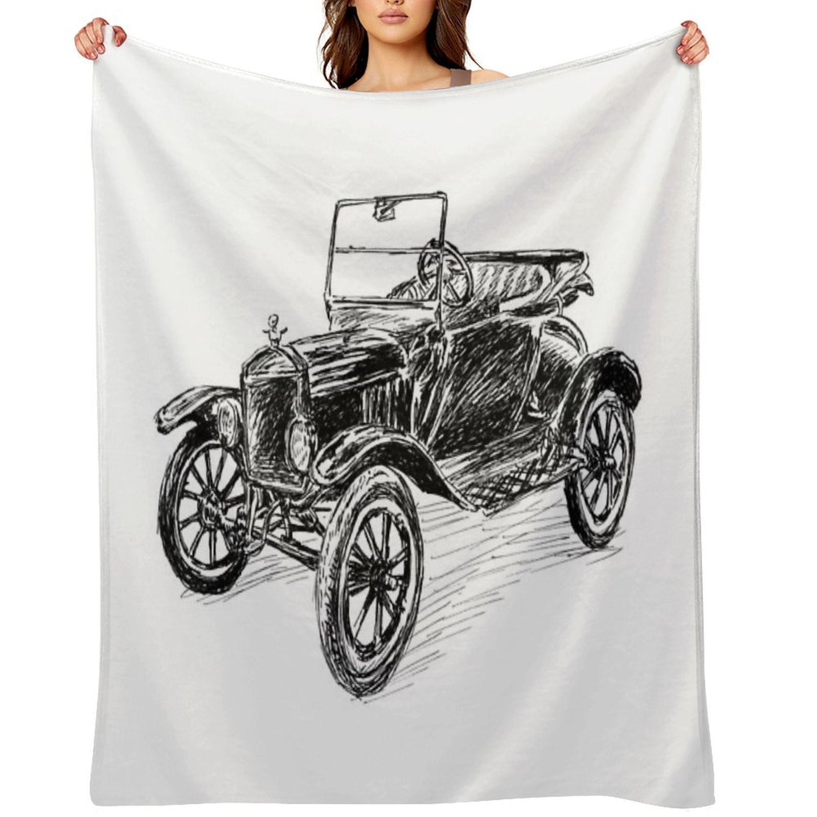 Ford Model T Image Lightweight Throw Blanket