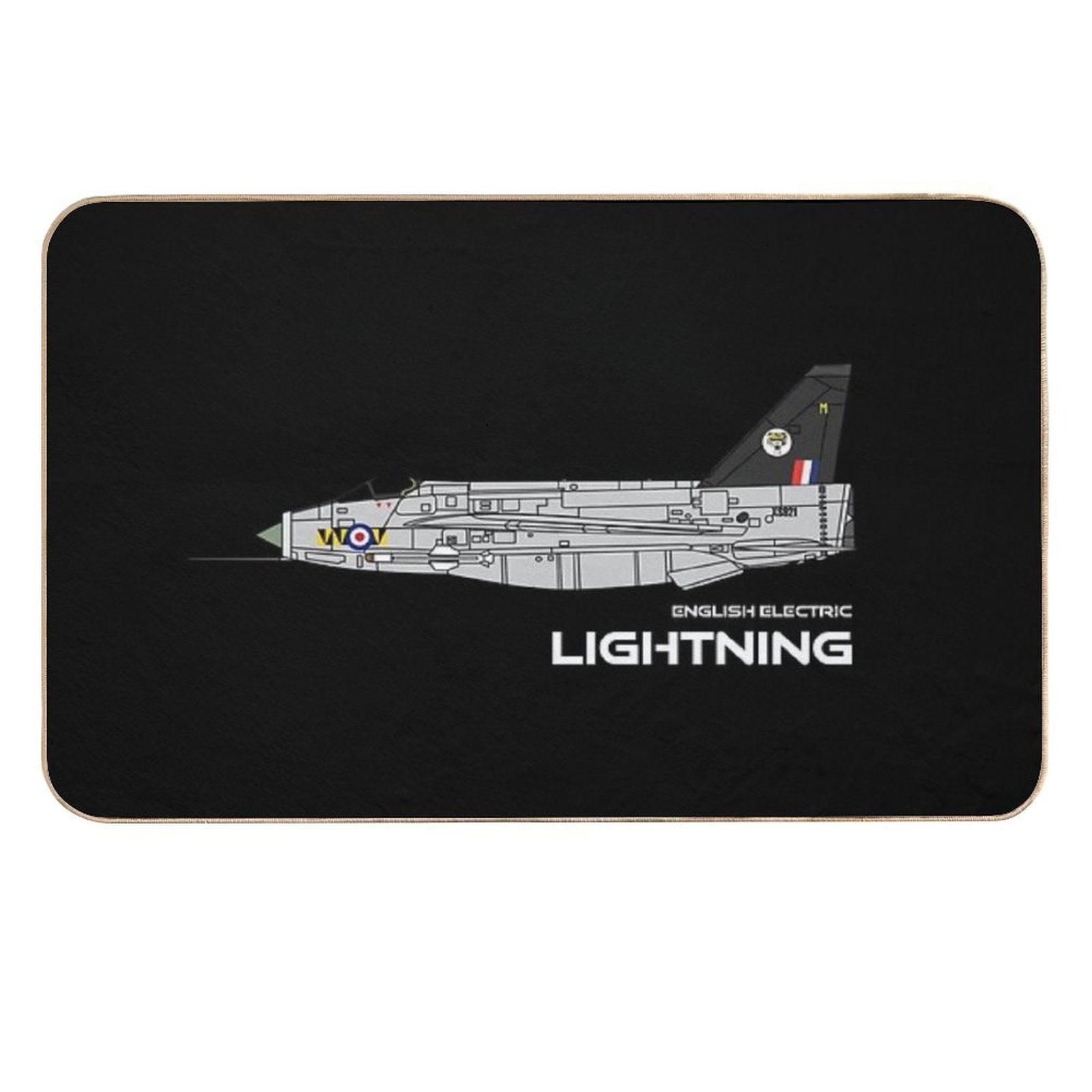 English Electric Lightning (74 Sqd RAF)  Fade-Resistant Bath Mat
