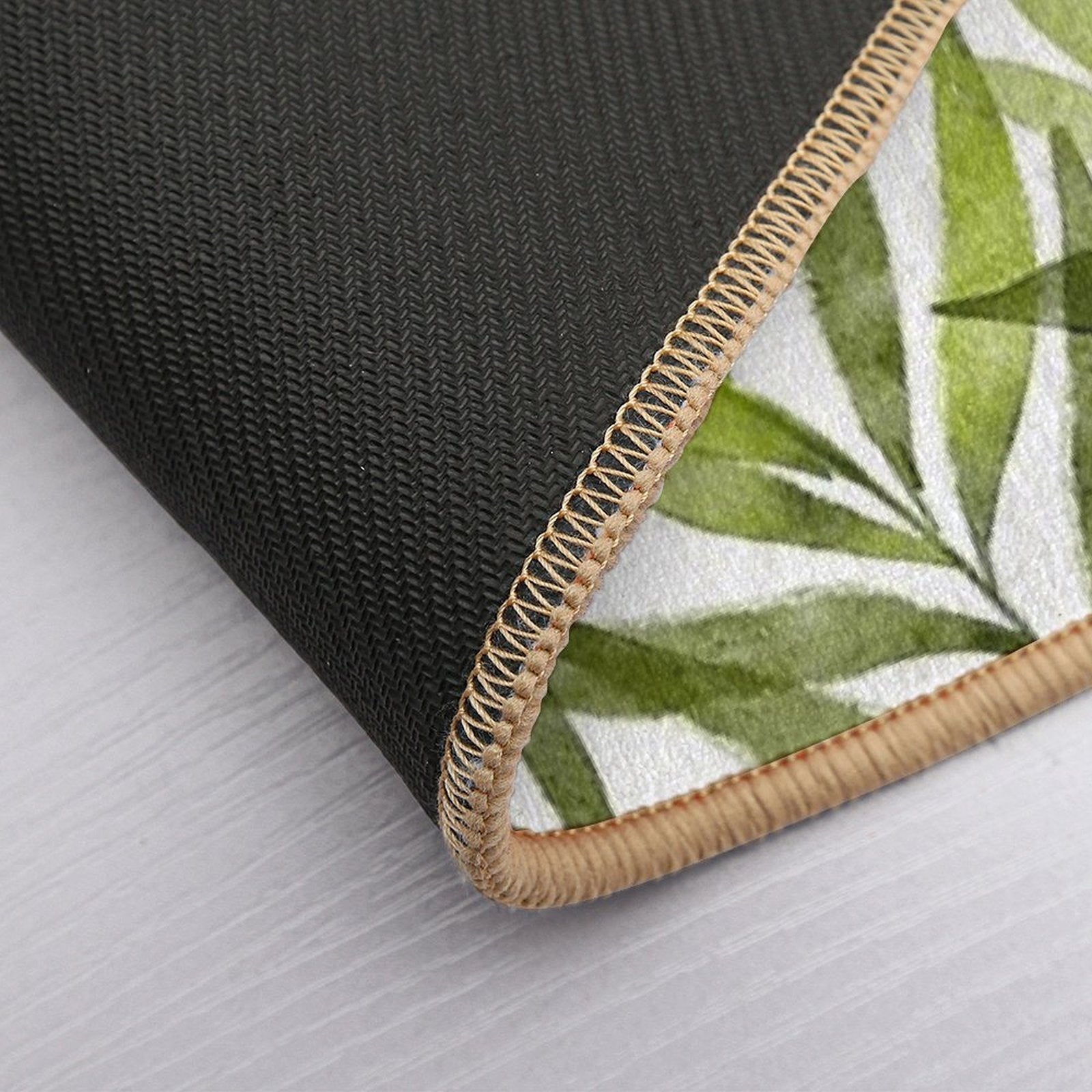 Delicate Eucalyptus Leaves  Stain-Proof Bath Mat