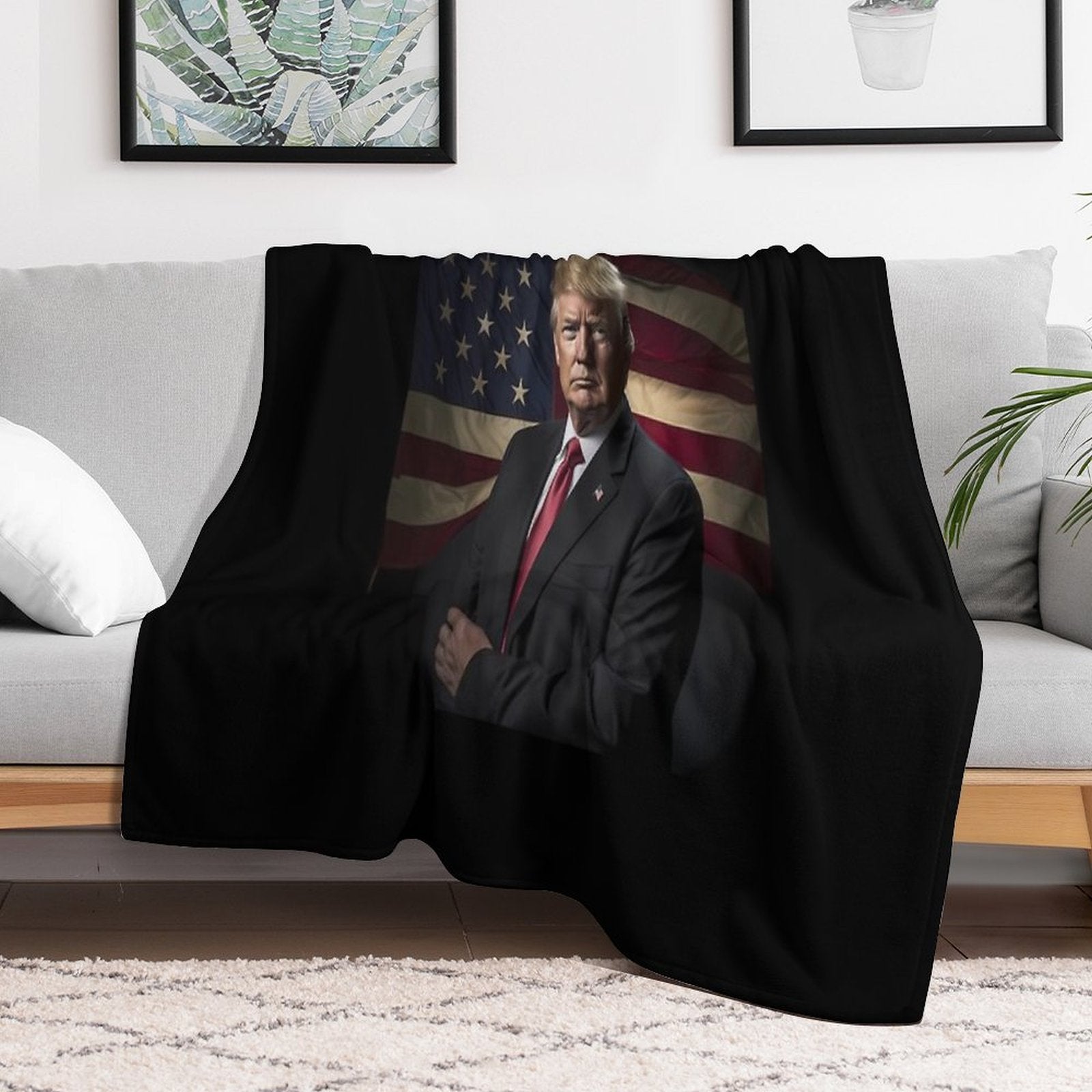 Trump President Multi-functional Throw Blanket