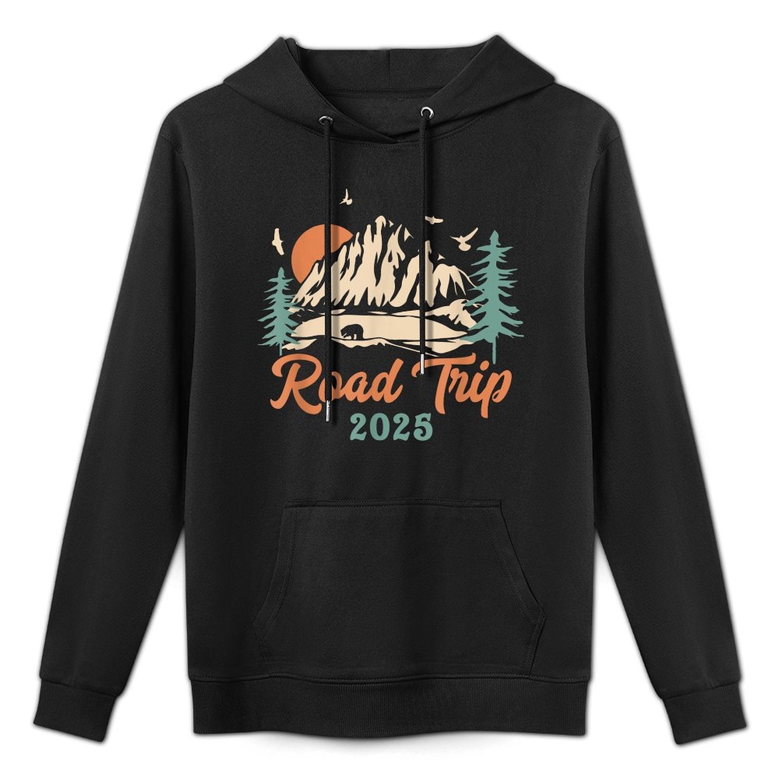 Road Trip 2025 Vacation Girls Trip Adventure Gift For Family Easy Care Hoodie