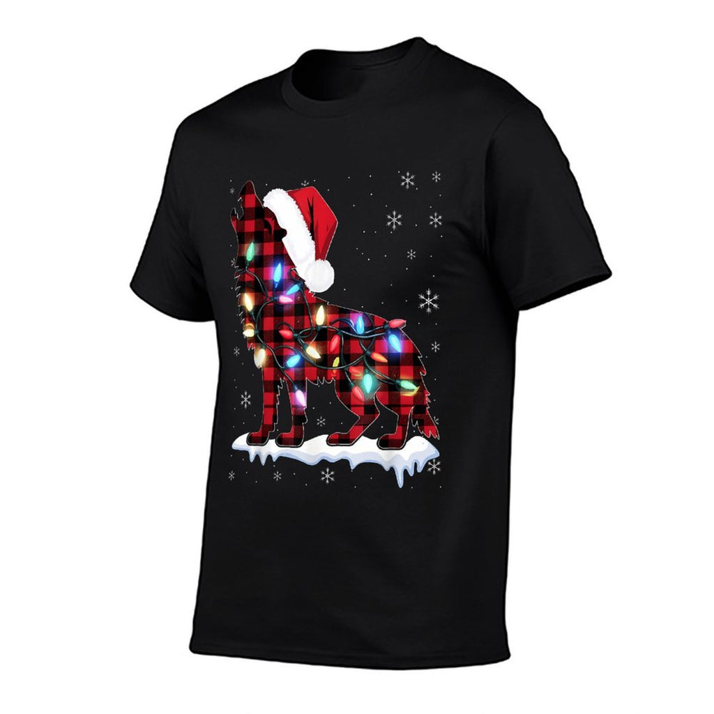 Wolf Pajama Family Matching Group Christmas  Graphic-printed T-Shirt