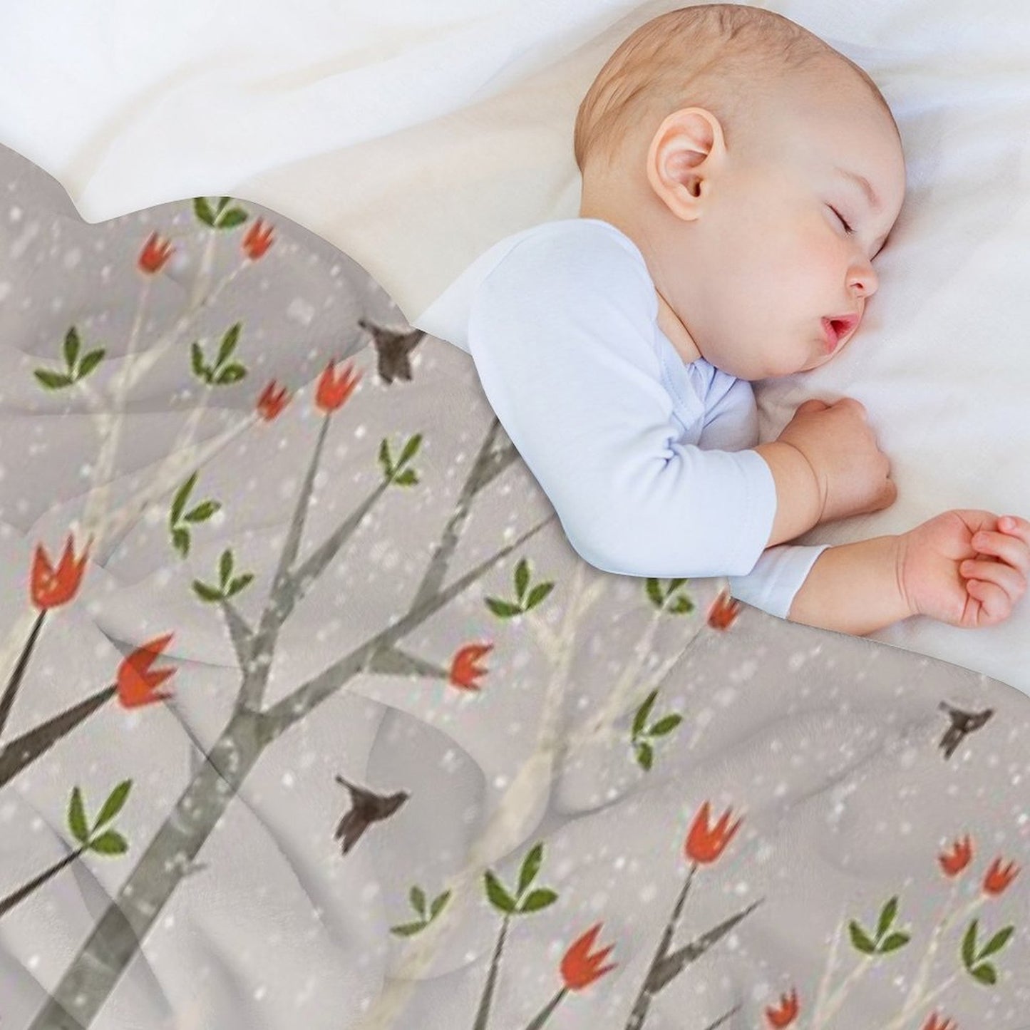 Sleeping Fox Sustainable Throw Blanket