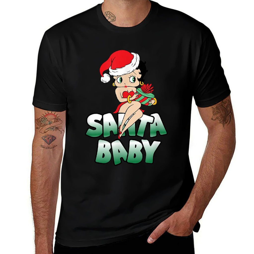 Betty Boop Christmas Classic Santa Baby  Quick-drying T-Shirt