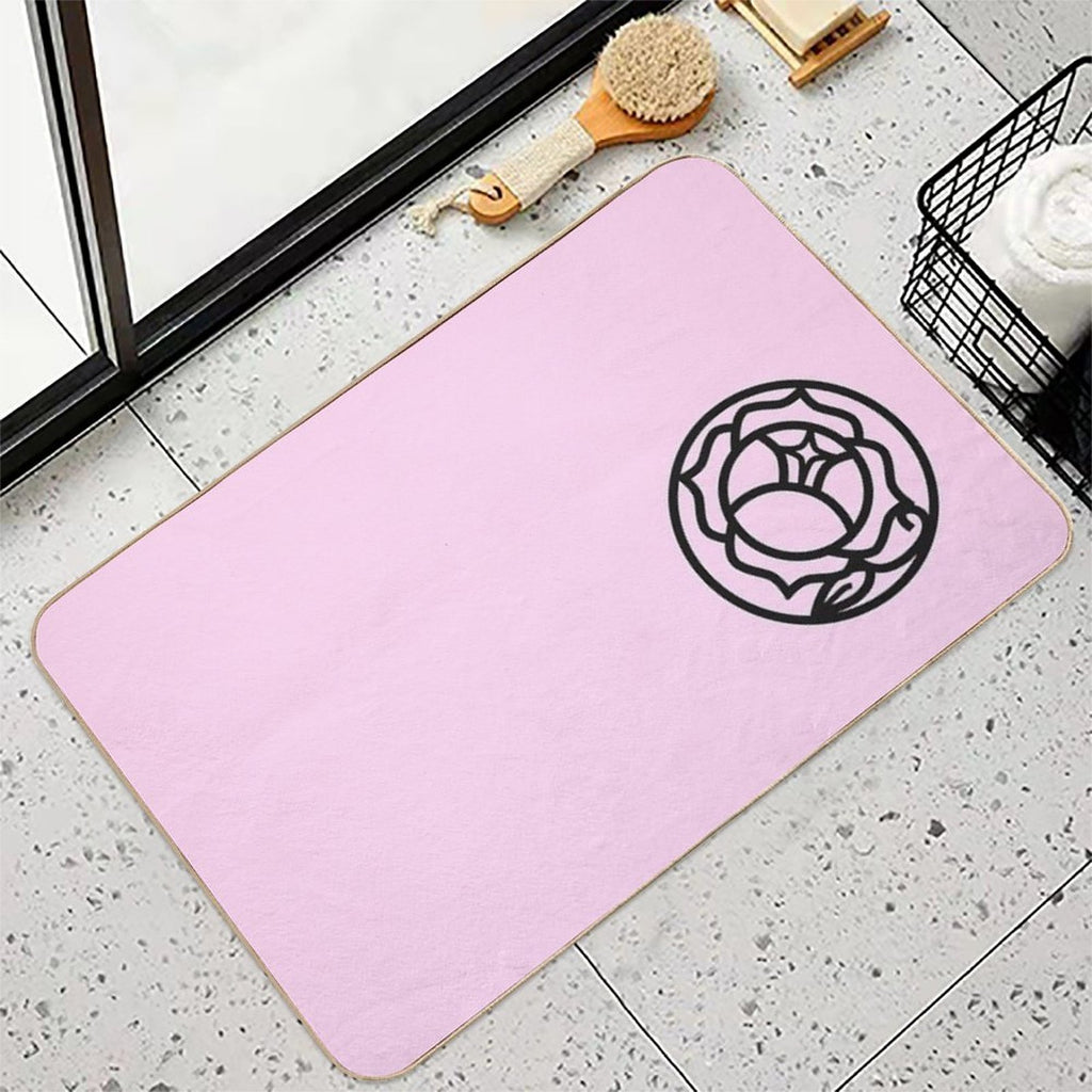 Utena Rose Crest  Fade-Resistant Bath Mat
