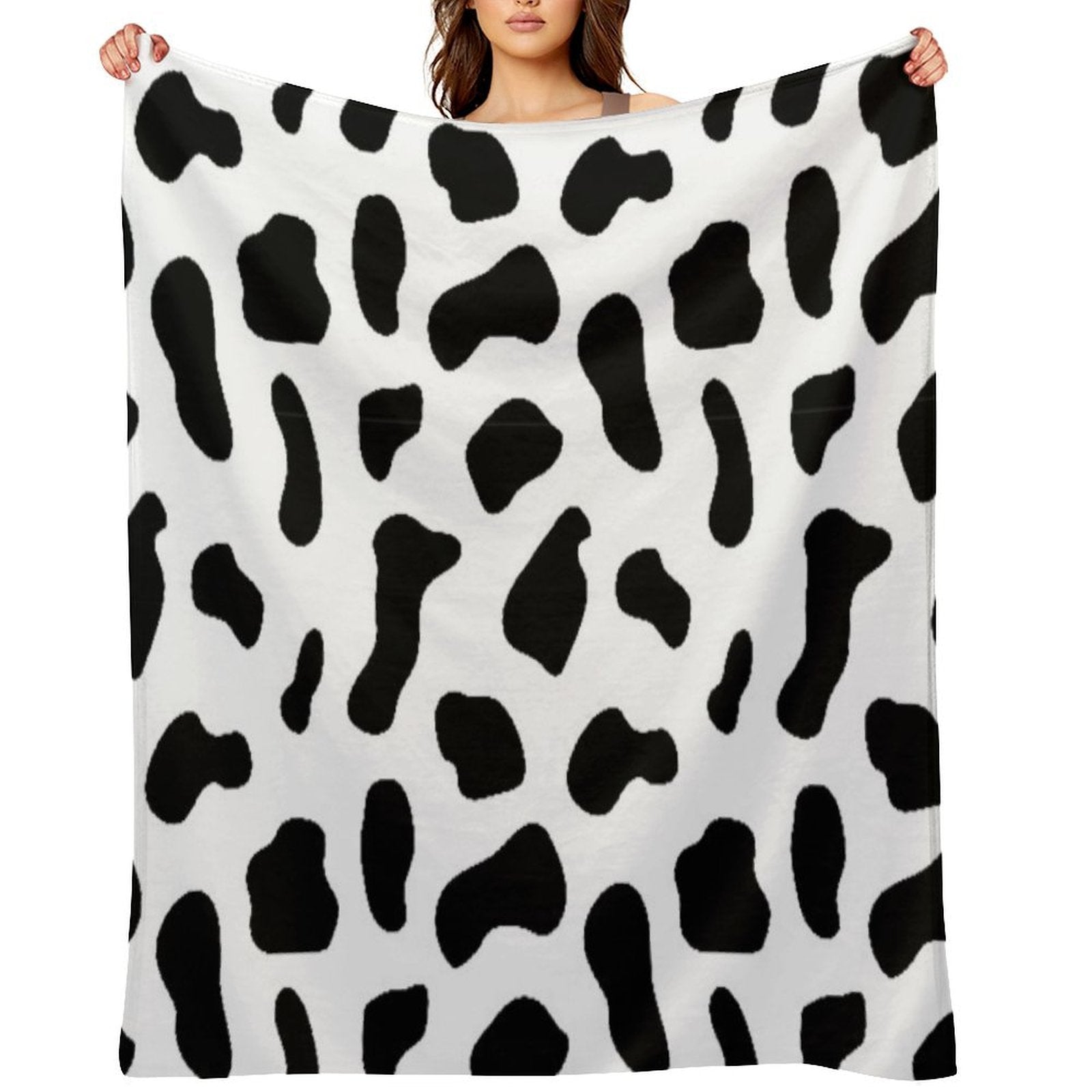 Cow Print Gift-ready Throw Blanket