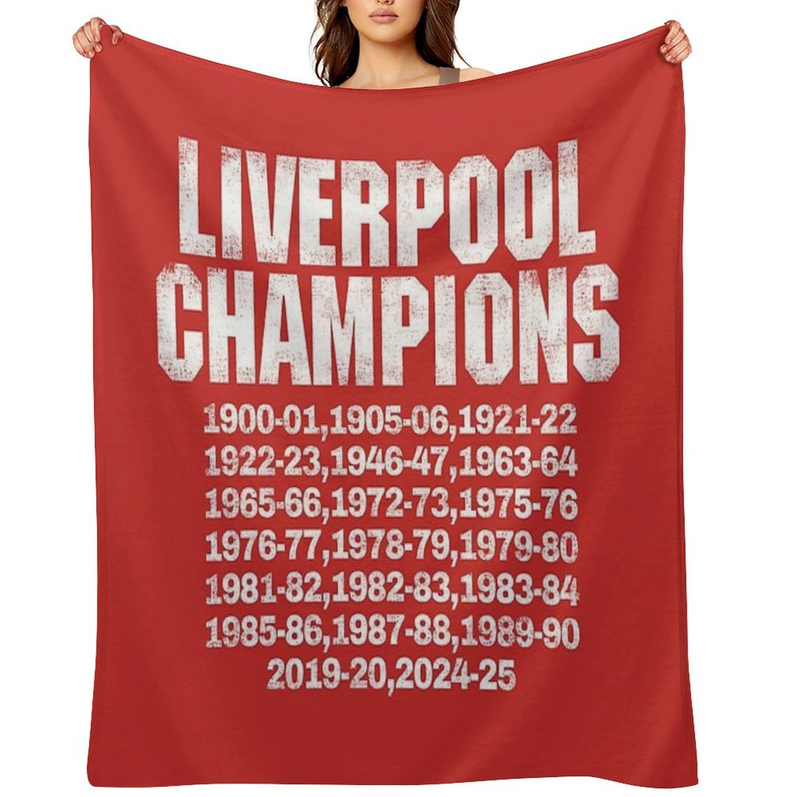 Liverpool Champions. Vintage. Comfort Throw Blanket