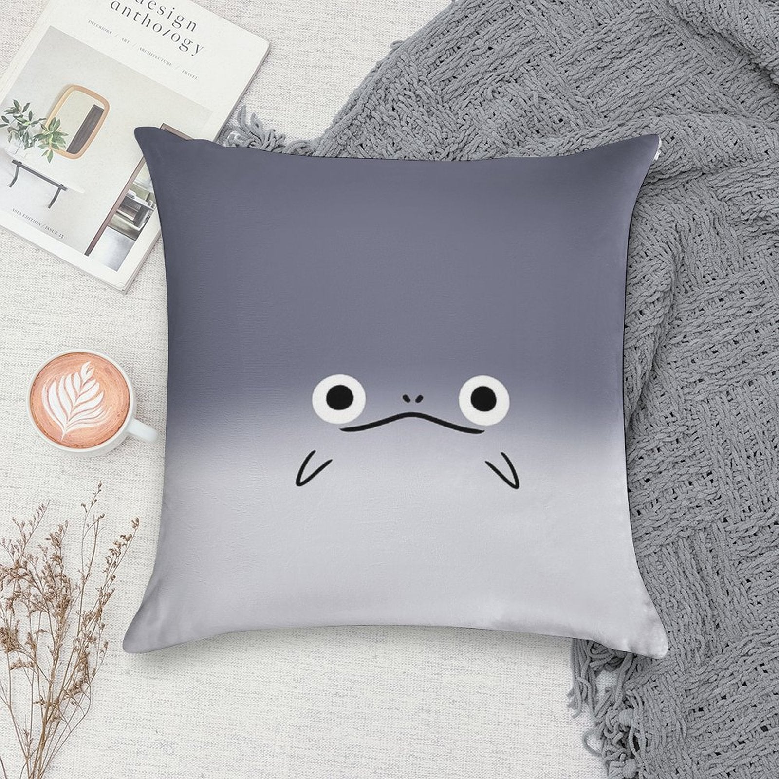Namazu FFXIV Soft Short Plush Fabric Throw Pillow
