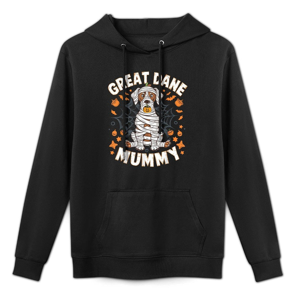 Halloween Costume Dog Lover Great Dane Mummy Medium-Weight Fabric Hoodie