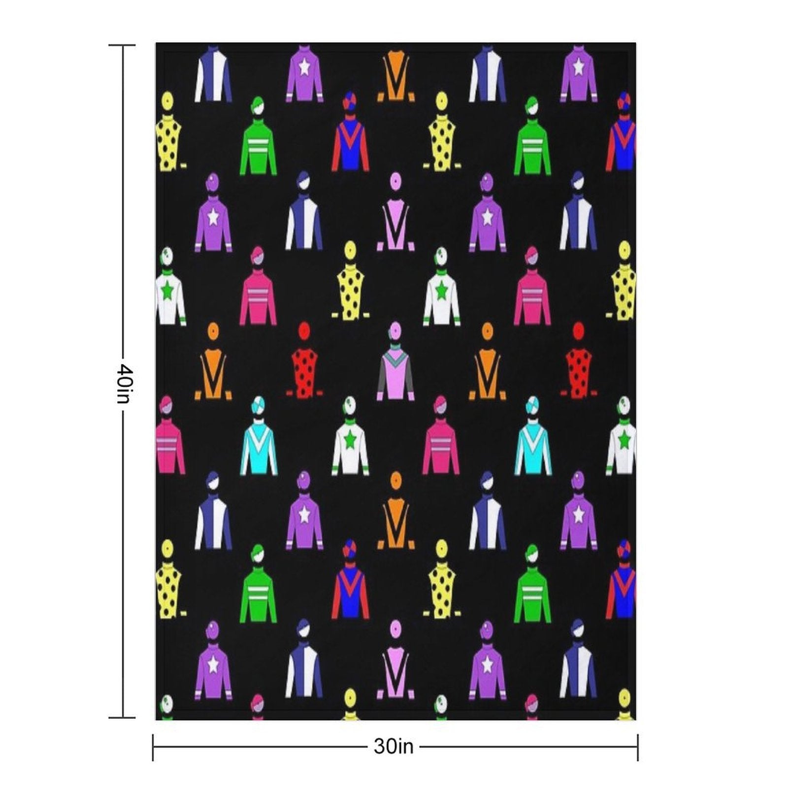 Horse Racing Jockey Silks Durable Throw Blanket