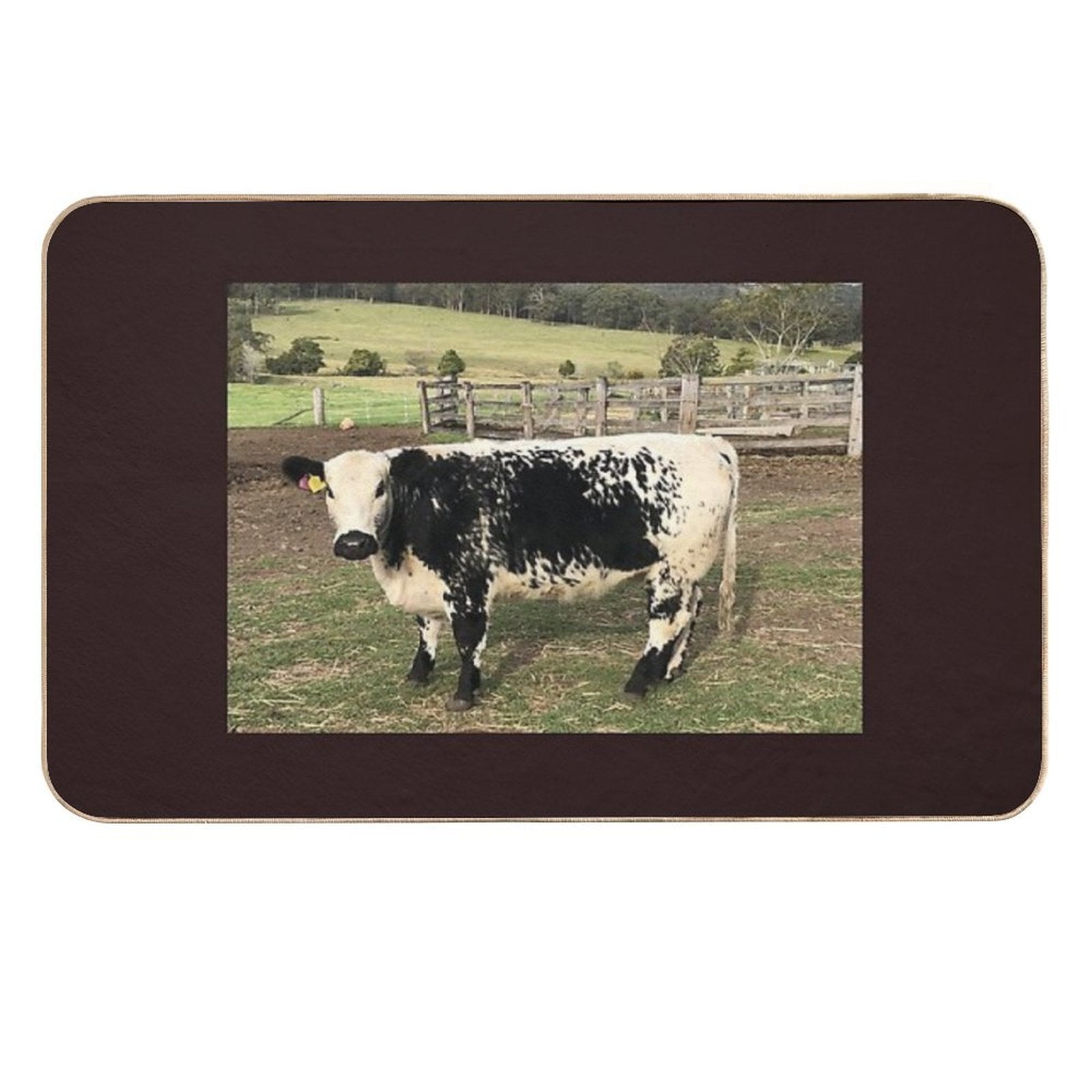 POPPY THE SPECKLE PARK COW  Slip-Resistant Bath Mat