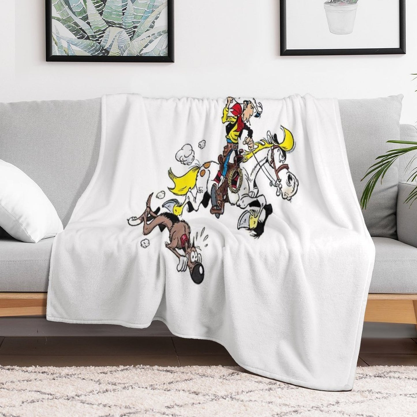 Lucky Luke Quick-dry Throw Blanket