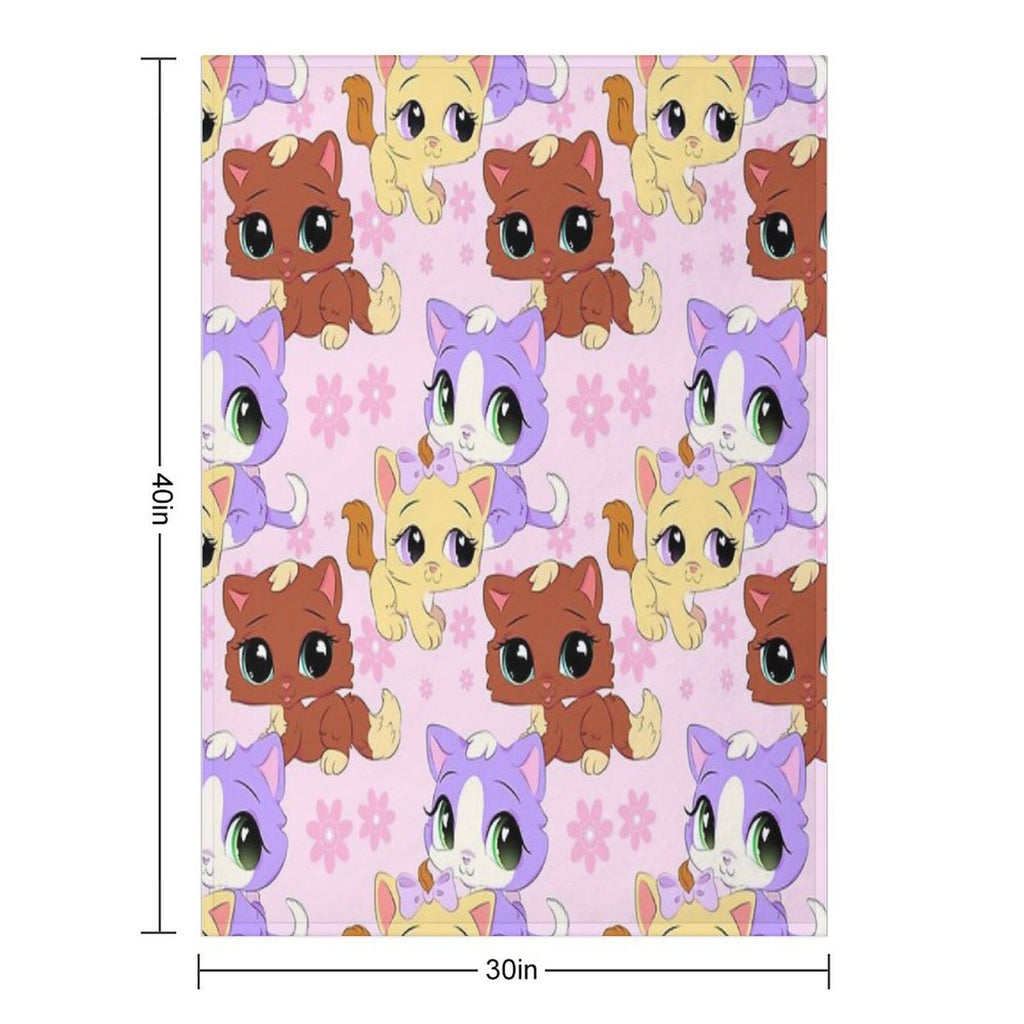 Lps Kittens Anti-pilling Throw Blanket