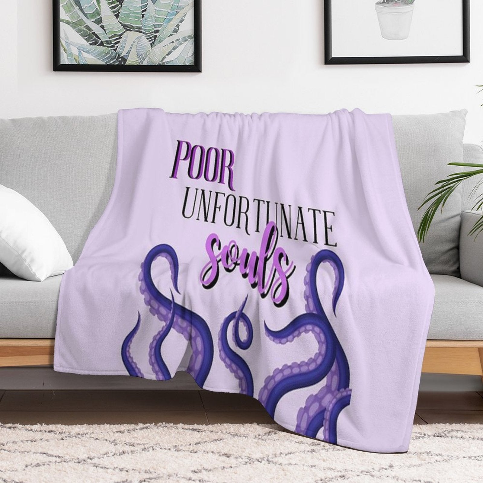 Poor Unfortunate Souls Shrink-resistant Throw Blanket