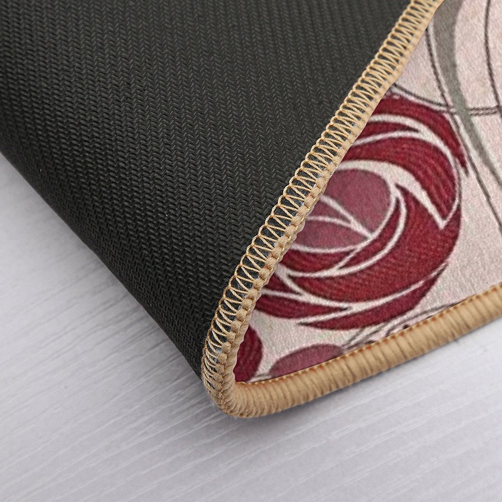 Charles Rennie Mackintosh Roses,Mackintosh Abstract Rose  Non-Slip Bath Mat
