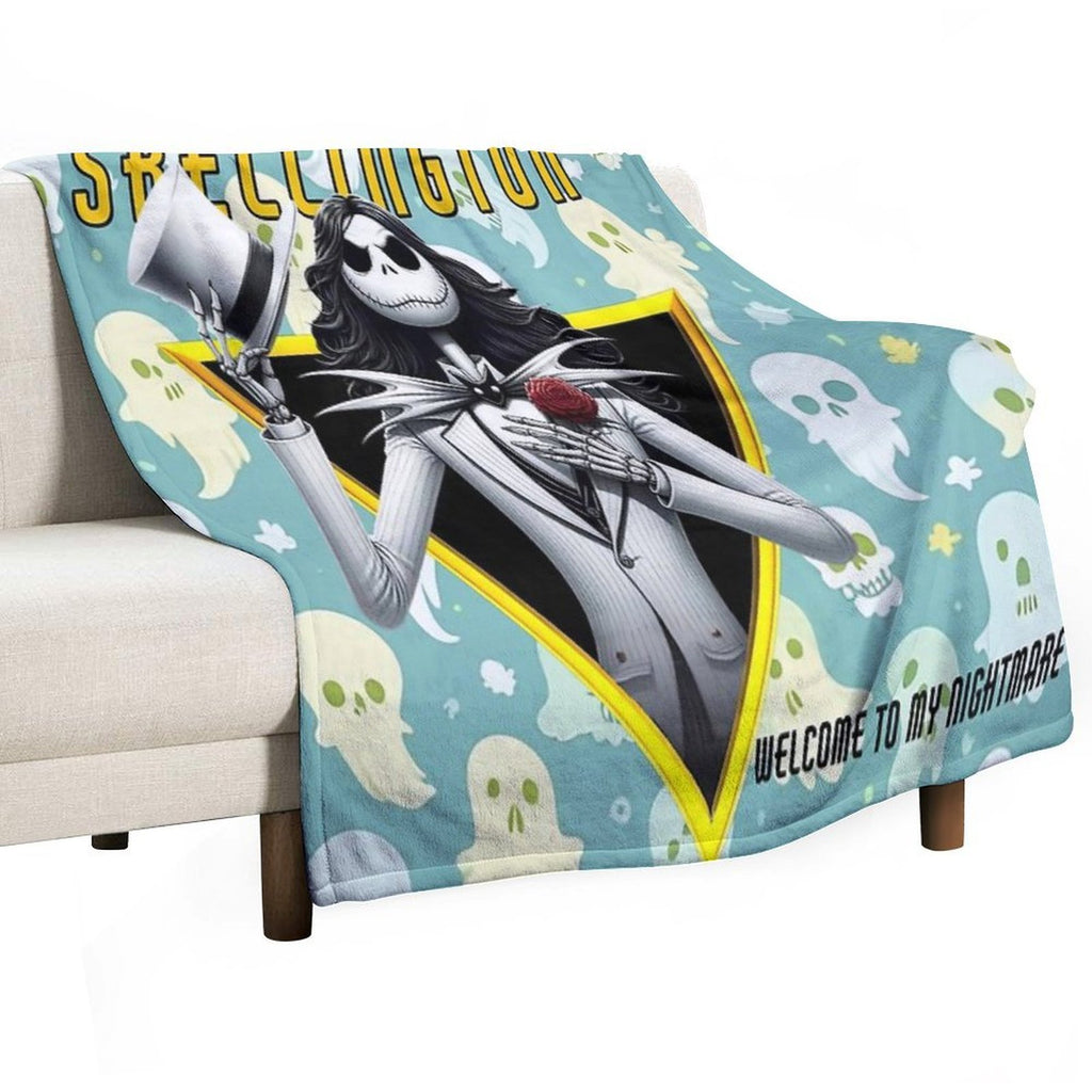 Welcome to My Christmas Nightmare Sustainable Throw Blanket