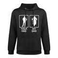 YOUR DAD VS MY DAD Motorcycle Biker Ride Fathers Day Meme Relaxed Fit Hoodie