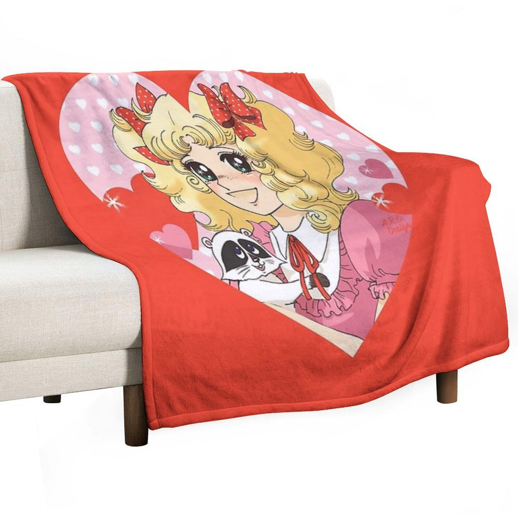 Candy Candy Travel-friendly Throw Blanket