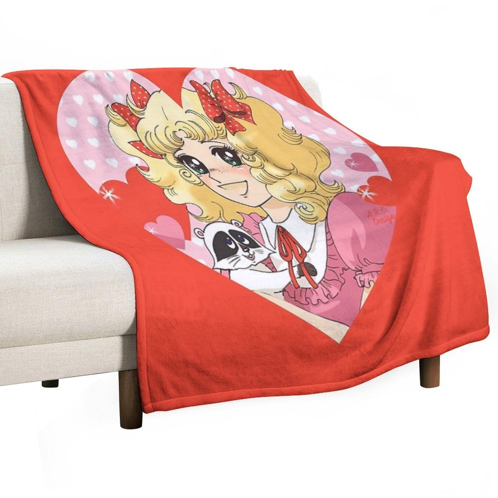 Candy Candy Travel-friendly Throw Blanket