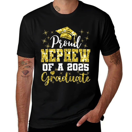 Super Proud Nephew of 2025 Graduate Senior Graduation Family  Stretchy T-Shirt