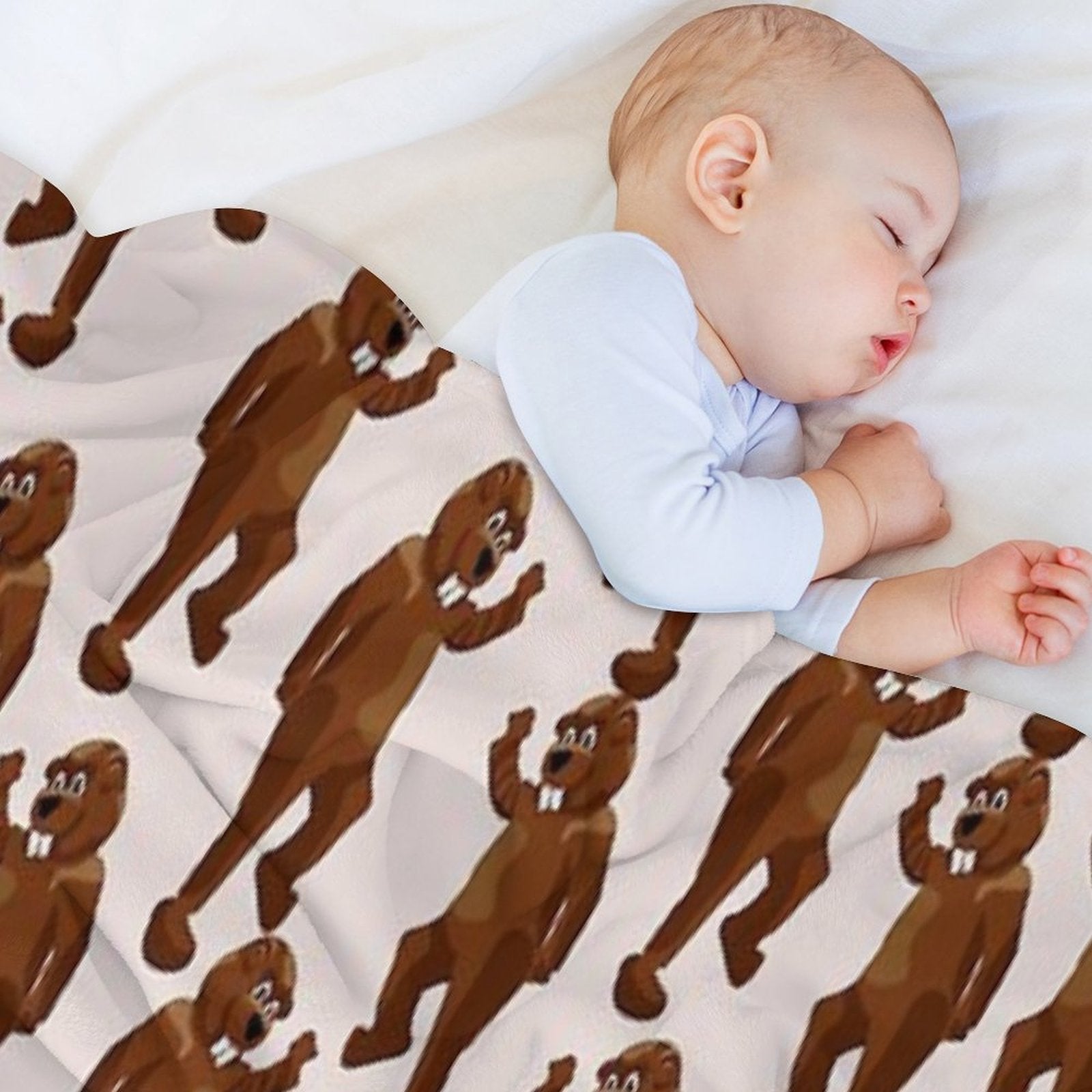 Hundreds of Beavers! Lightweight Throw Blanket