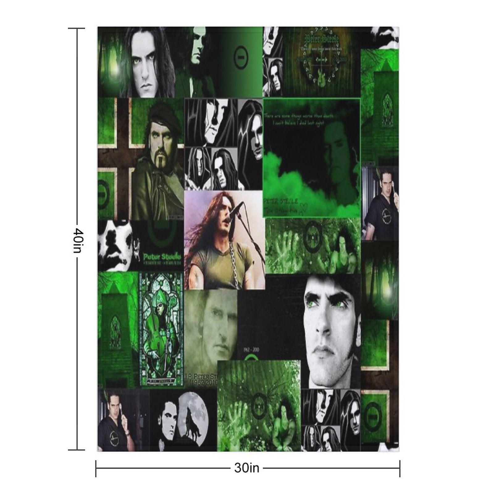 Peter Steele Abstract Collage Comfort Throw Blanket
