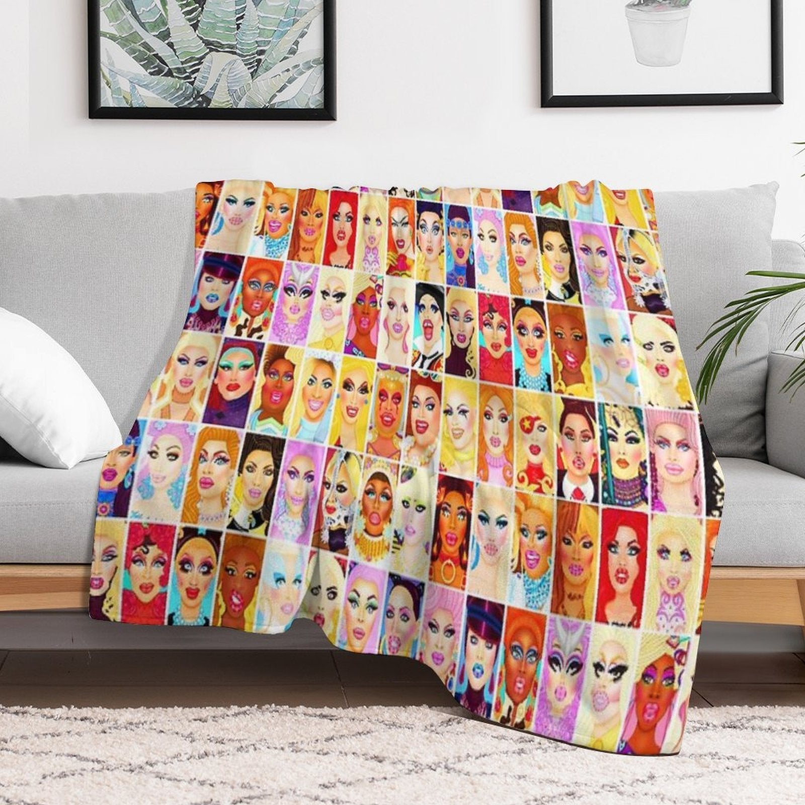 DRAG QUEEN ROYALTY Eco-conscious Throw Blanket