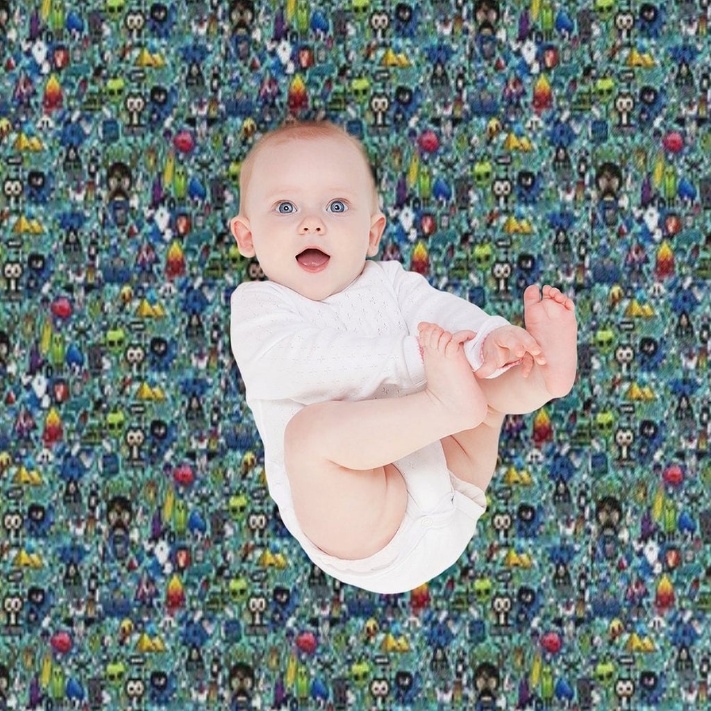 Cartoon Print Shrink-resistant Throw Blanket