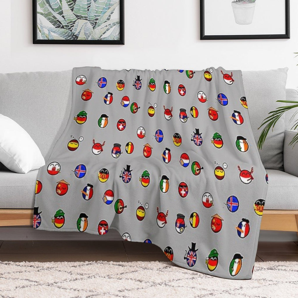 Countryballs Pack Comfort Throw Blanket