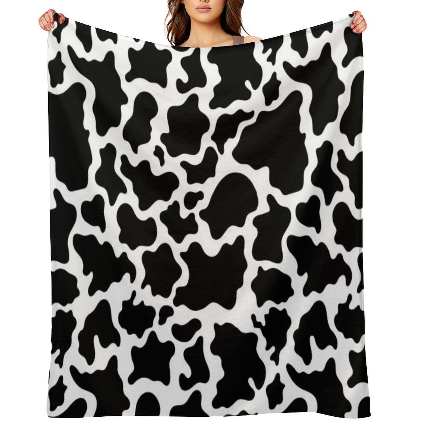 Cow Skin Seamless Pattern Multi-functional Throw Blanket