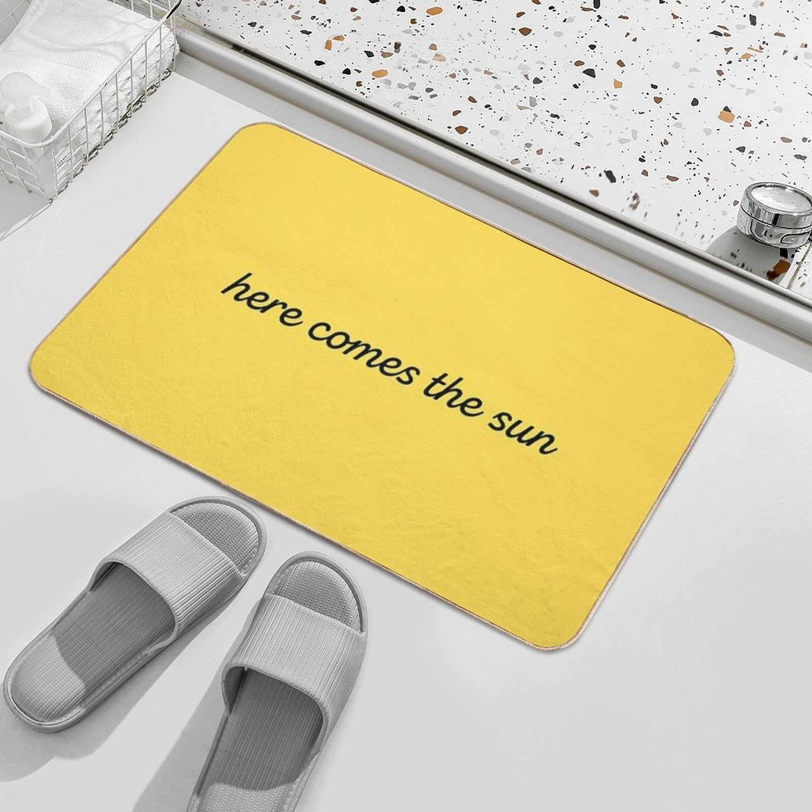 Here Comes The Sun  High-Traffic Bath Mat